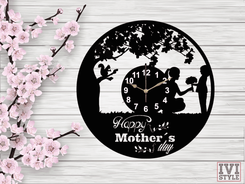 Ceas de Perete Ziua Mamei, 8 Martie Happy Mother's Day