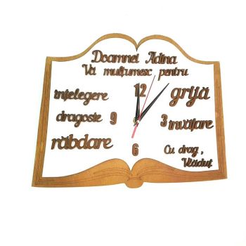 Ceas pentru profesori si invatatori (personalizat)