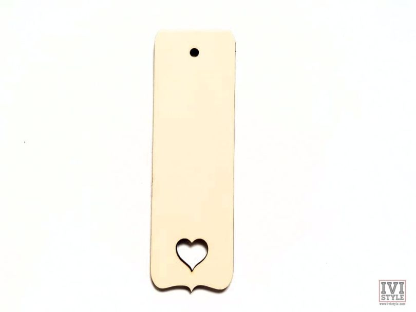 Semn de carte blank inimioara