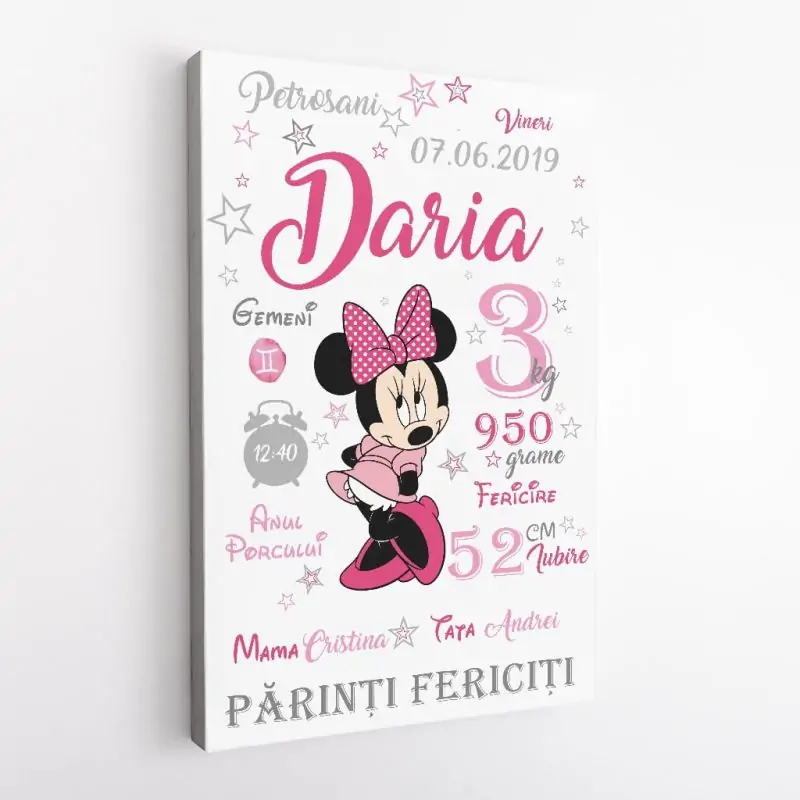 Tablou Canvas Personalizat Minnie Mouse
