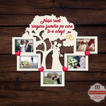 Rama Foto Personalizata Nasii sunt singura familie pe care ti-o alegi 03