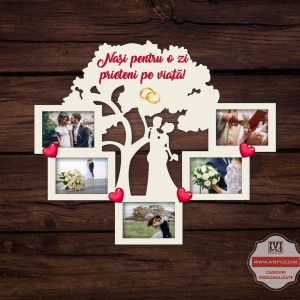 Rama Foto Personalizata Nasi pentru o zi Prieteni pentru o viata