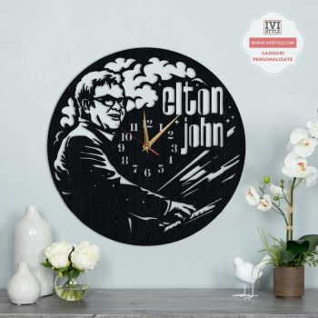 Ceas Elton John din Lemn