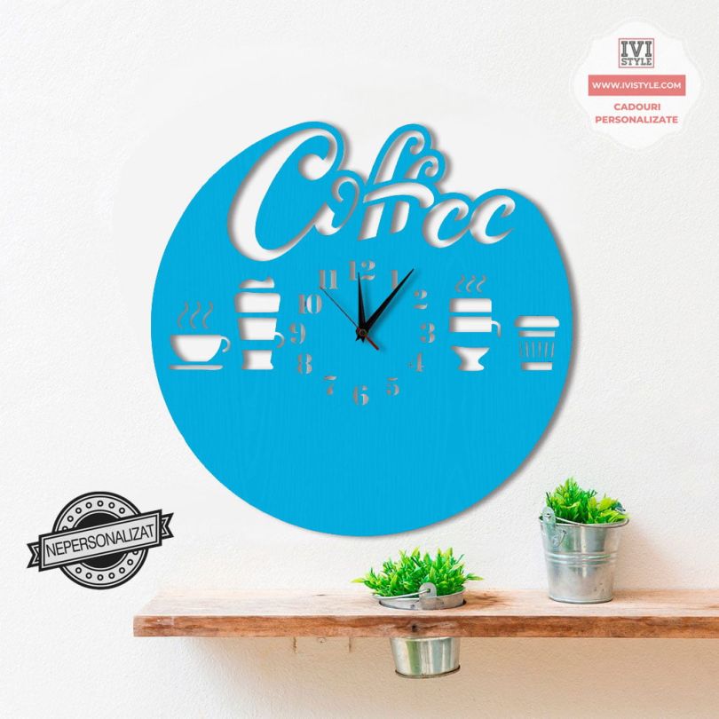 Ceas de Perete Coffee 02 Personalizat