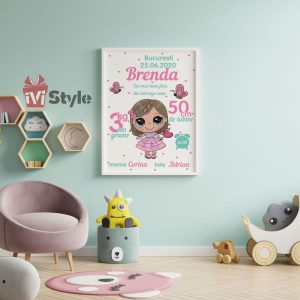 tablou-personalizat-pentru-copii-Papusica-Brenda