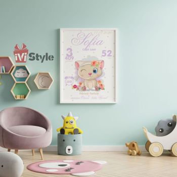 tablou-personalizat-pentru-copii-pisicuta-sofia