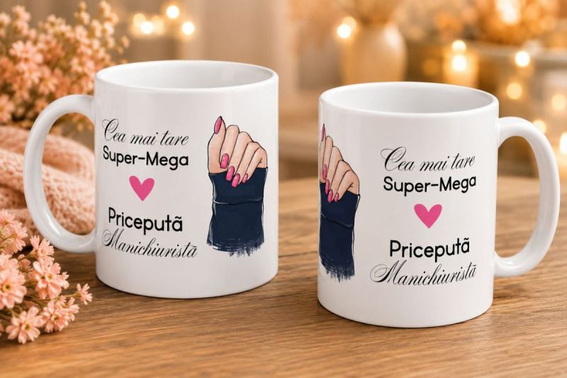Cana Personalizata Cea mai tare manichiurista 01 Cana Personalizata Cea mai tare manichiurista 01