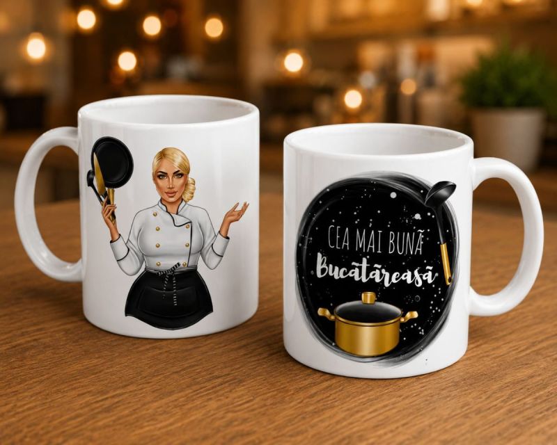 Cana personalizata cea mai buna bucatareasa 01 Cana personalizata cea mai buna bucatareasa 01