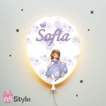 Lampa Personalizata LED Balon Printesa Sofia