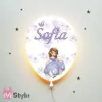 Lampa Personalizata LED Balon Printesa Sofia