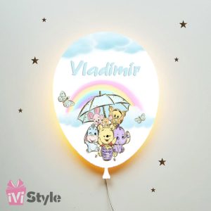 Lampa Personalizata LED Balon Winnie The Pooh Vladimir
