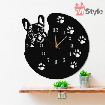 Ceas Caine Buldog Francez Personalizat