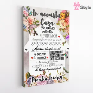 tablou decorativ regulile casei canvas