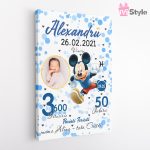 Tablou Personalizat Mickey Mouse Albastru Alexandru V2
