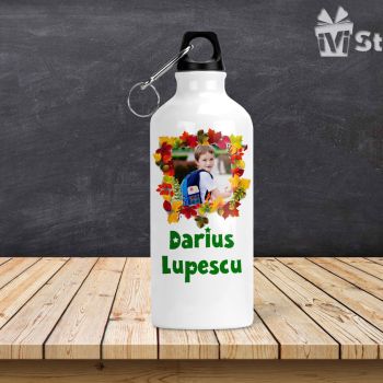 Sticla de Apa Personalizata Flori de Toamna 02