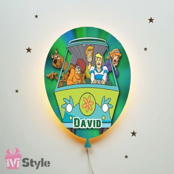 Lampa Personalizata LED Balon Scooby Doo