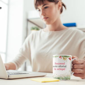 Cana Personalizata Cadou de Craciun cu Logo si text