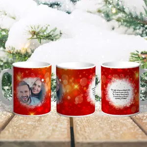 Cana Personalizata cu Mesaj si Poza de Craciun 01