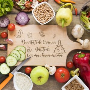 Tocator Personalizat Gravat Bunatati de Craciun