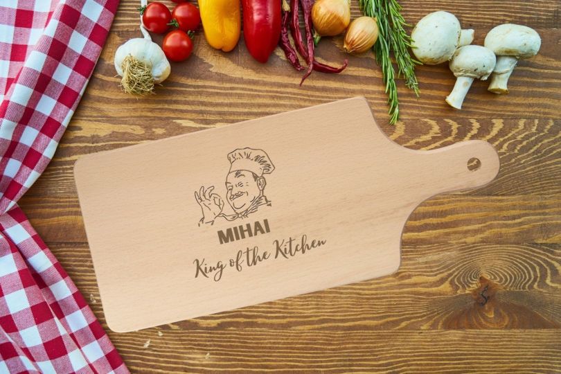 Tocator Personalizat Gravat King of the kitchen