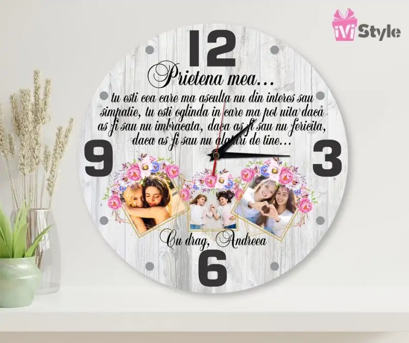Ceas Personalizat cu Poze Prietena Mea