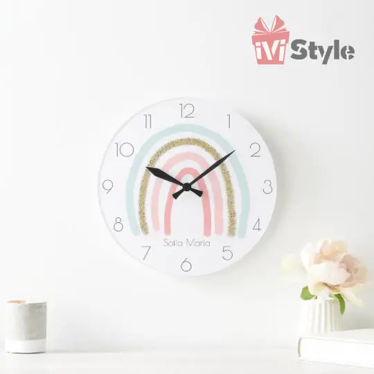 Ceas Personalizat Copii Curcubeu 01