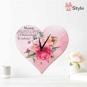Ceas Inima cu Flori Pentru Mama 02