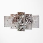 Set Tablou Multicanvas Premium Decor 5 piese - Dandelion Crystal