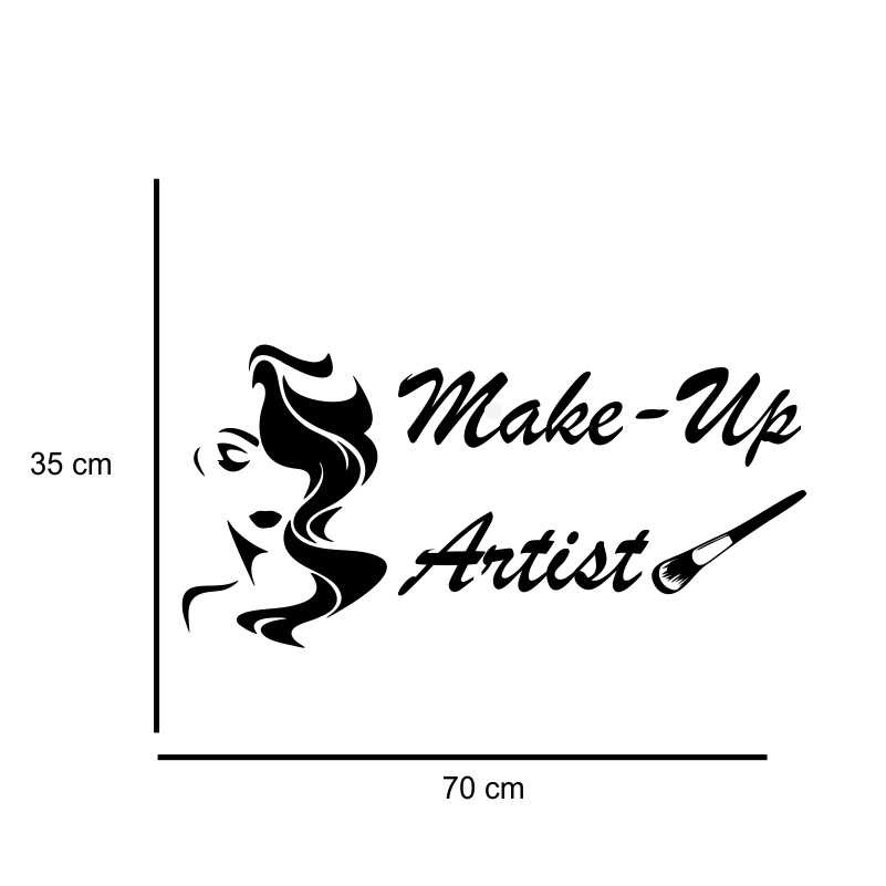Sticker de perete makeup artist salon 1