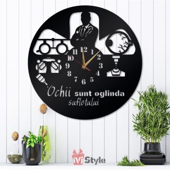 Ceas de perete pentru medic oftalmolog 03