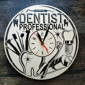 Ceas de perete Dentist profesional personalizat