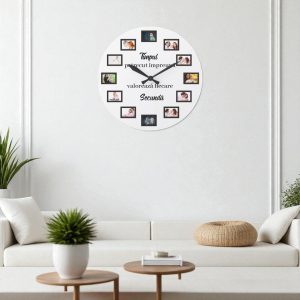 Ceas Personalizat 12 Poze Timpul Petrecut Impreuna