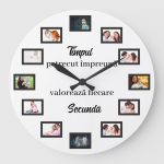 Ceas Personalizat 12 Poze Timpul Petrecut Impreuna Ceas Personalizat 12 Poze Timpul Petrecut Impreuna