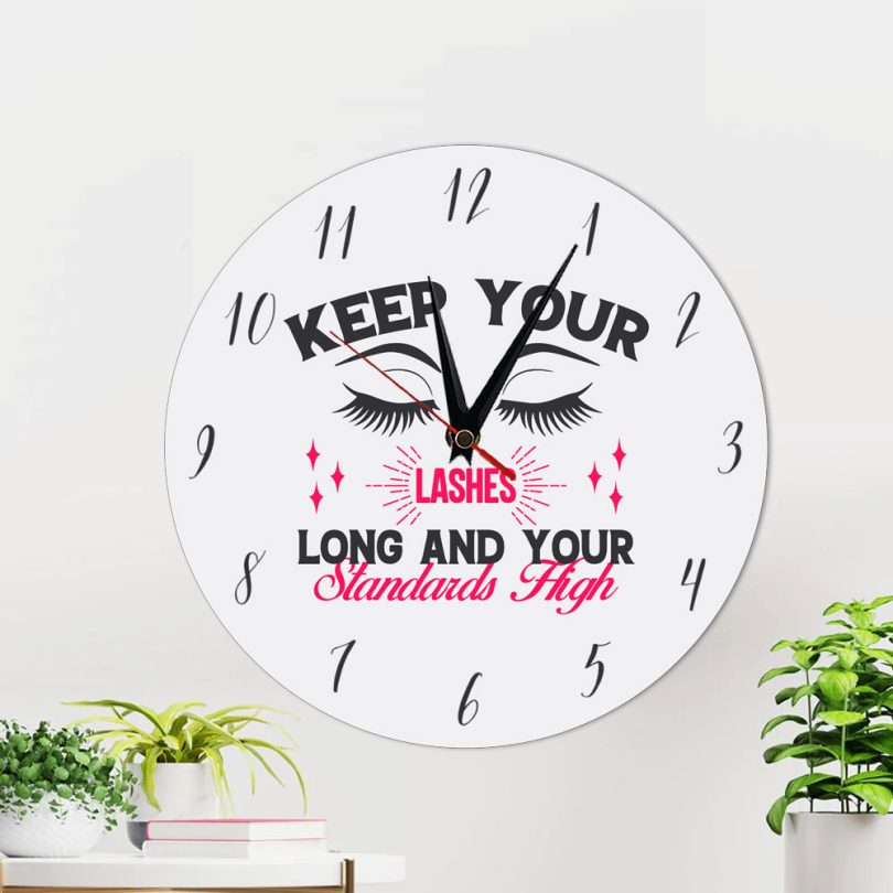 Ceas de Perete Keep Your Lashes Long