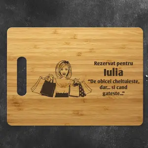 Tocator Personalizat Bambus cheltuieste dar si cand gateste