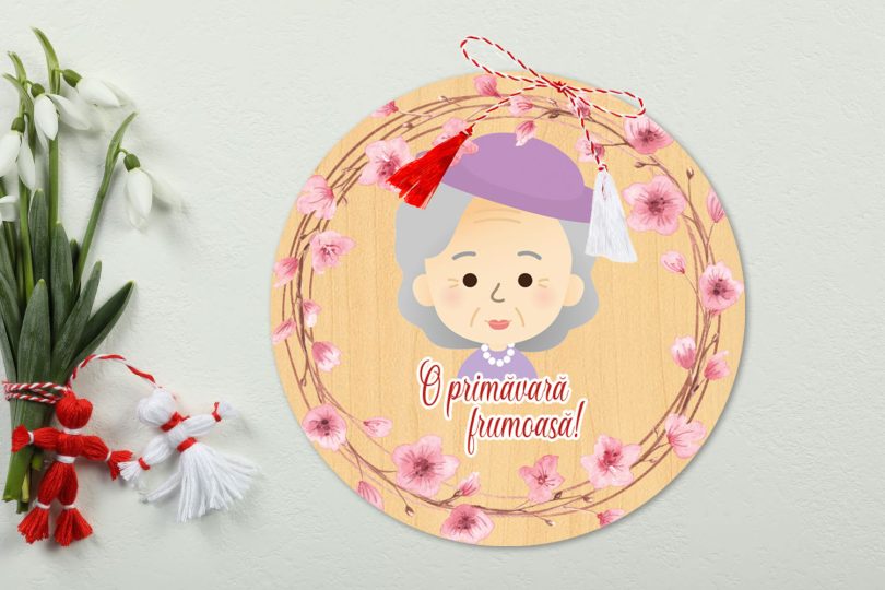 martisor brosa lemn bunica o primavara frumoasa