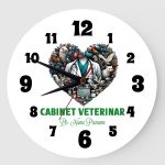 Ceas personalizat cabinet veterinar 01