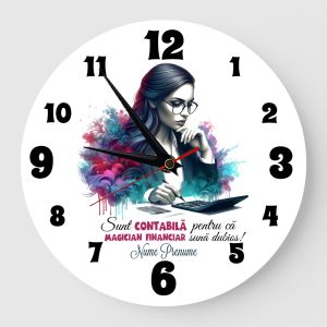 Ceas personalizat contabila magician financiar 01