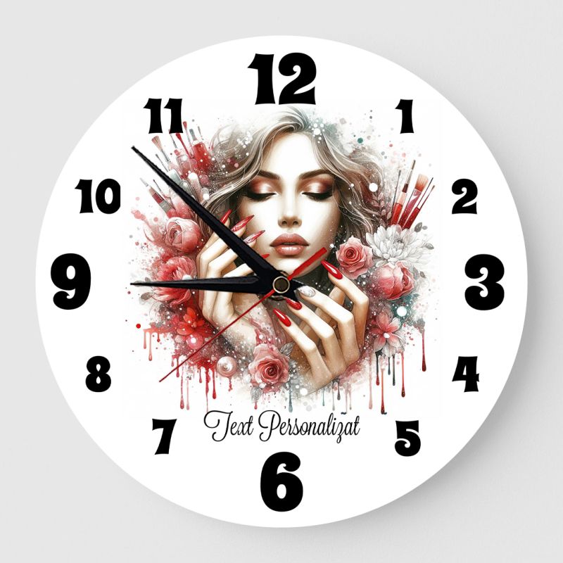 Ceas Personalizat Manichiura Nails 01 Ceas Personalizat Manichiura Nails 01