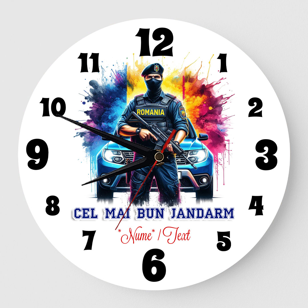 Ceas personalizat Cel mai bun jandarm 01