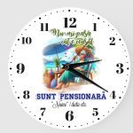 Ceas Personalizat cadou pensionara pe sezlong 01