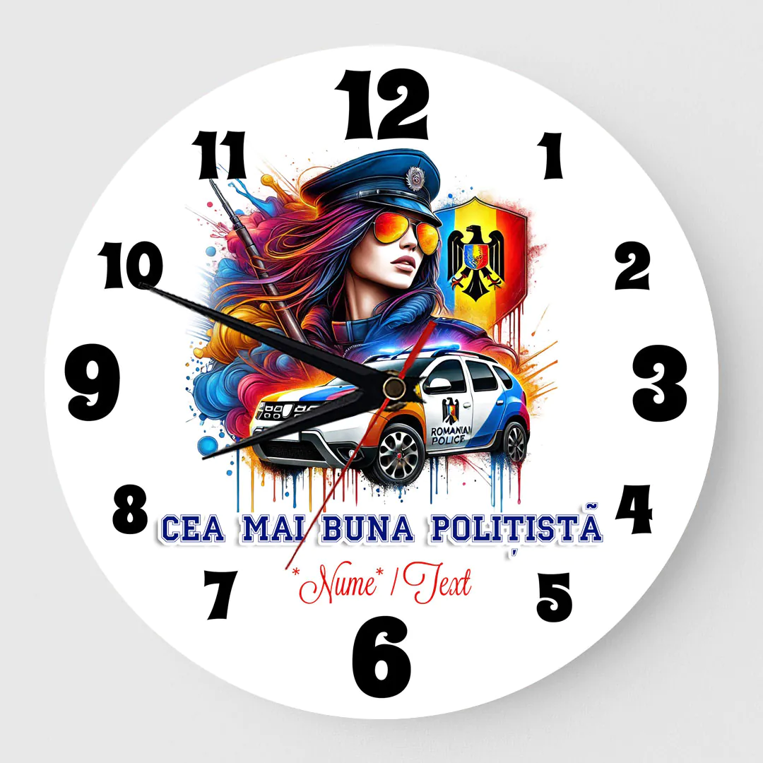 Ceas personalizat cea mai buna politista 01