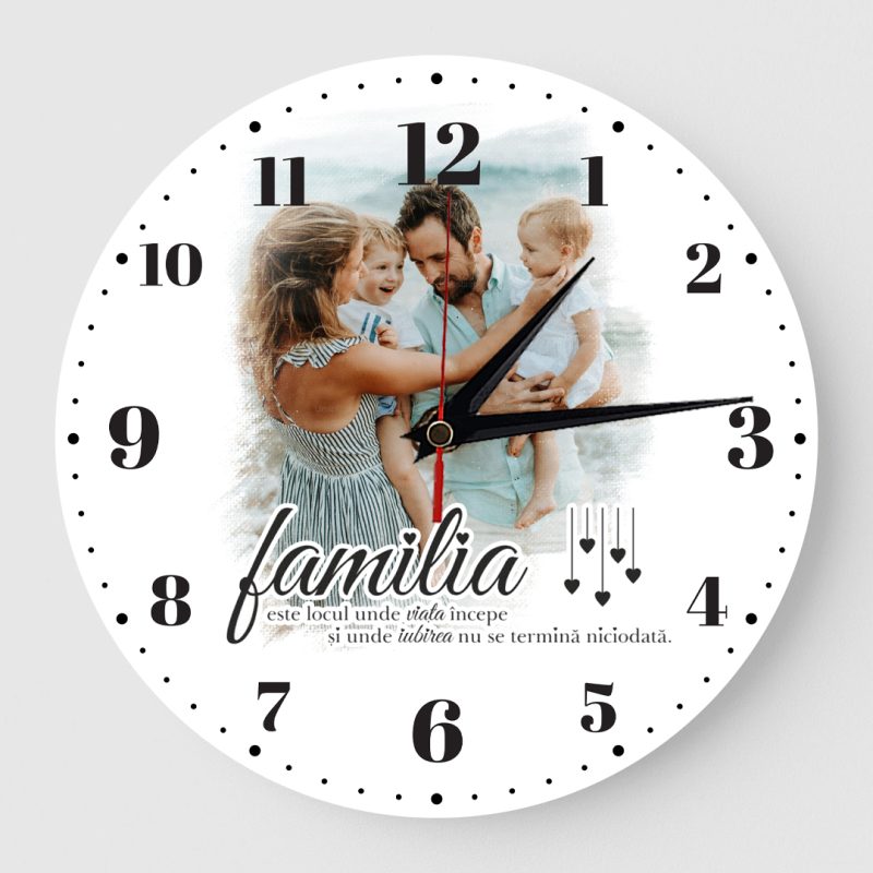 Ceas Personalizat cu Poza Familia este locul unde