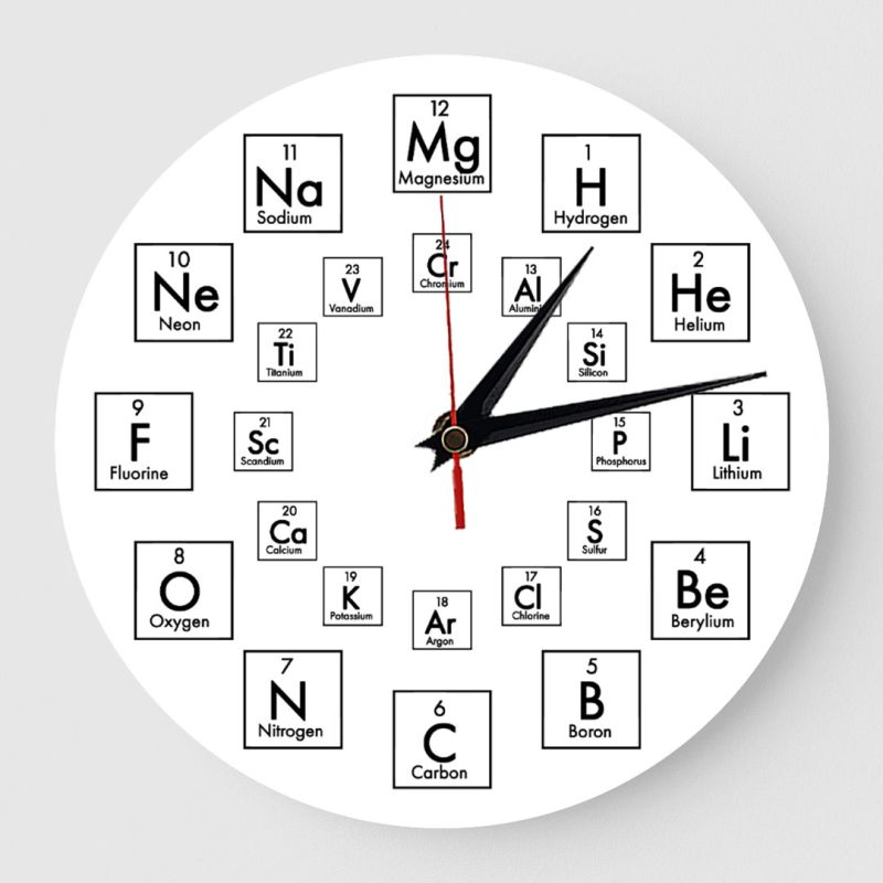 Ceas Cadou Tabelul periodic chimie 01