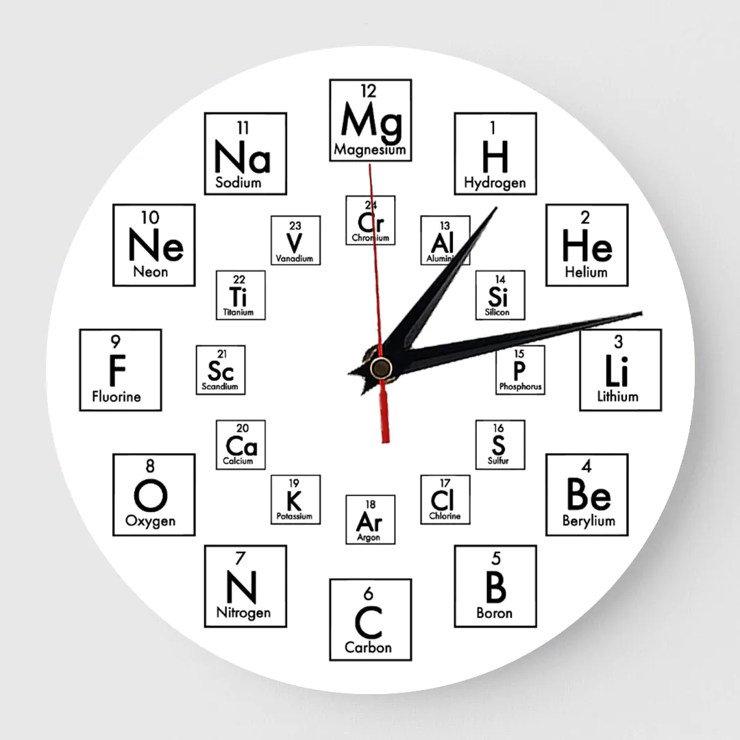 Ceas Cadou Tabelul periodic chimie 01