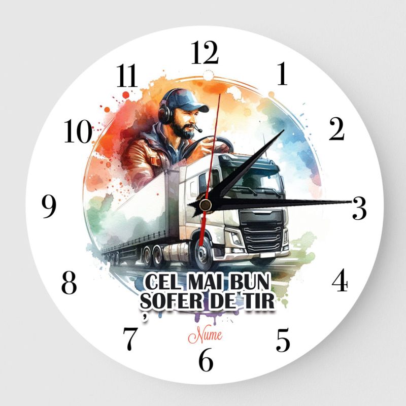 Ceas Personalizat Cel mai bun sofer de tir 01