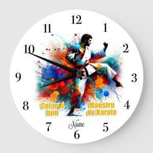 Ceas Personalizat Maestru in karate 01