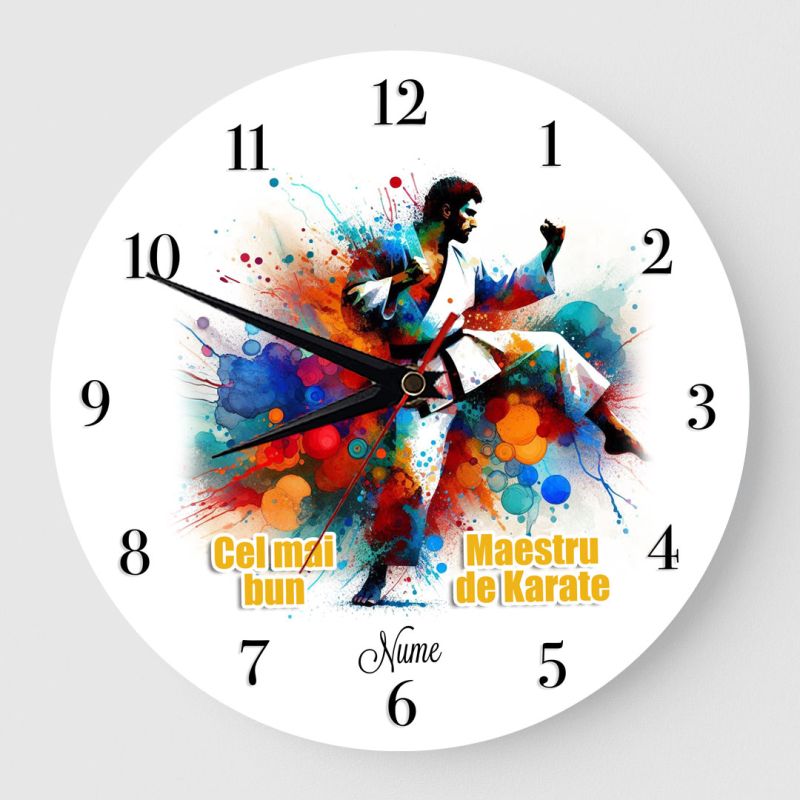 Ceas Personalizat Maestru in karate 01