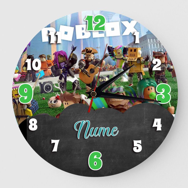 Ceas Personalizat cu nume copil Roblox 01 Ceas Personalizat cu nume copil Roblox 01