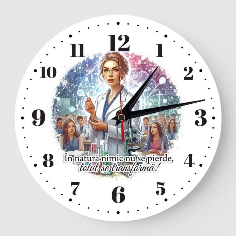 Ceas Personalizat profesoara chimie 02